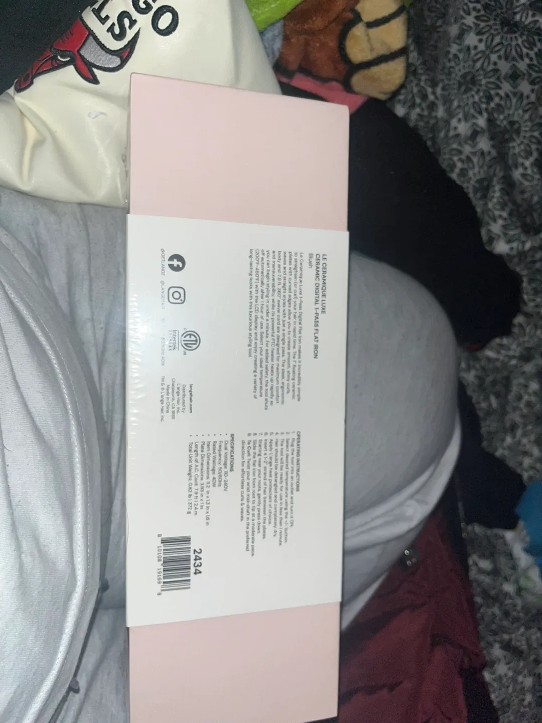 L'ange Le Ceramique Luxe Blush Flat Iron - New image indicator(2)