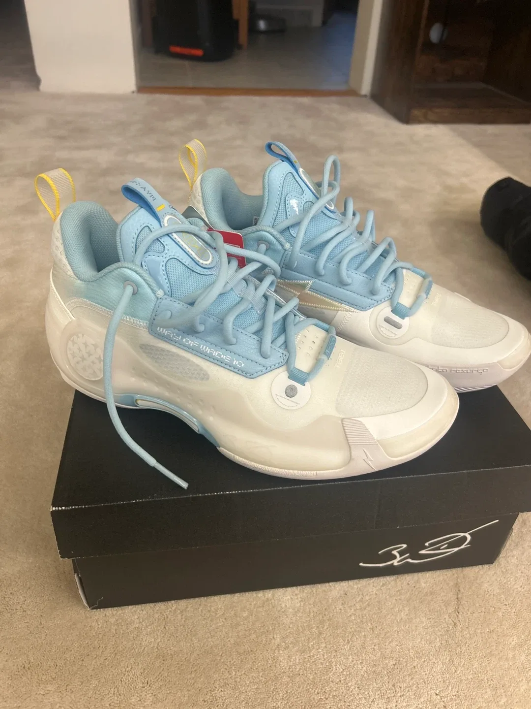 Li-Ning Way of Wade 10 Ice Blood Basketball Shoes Size 10.5