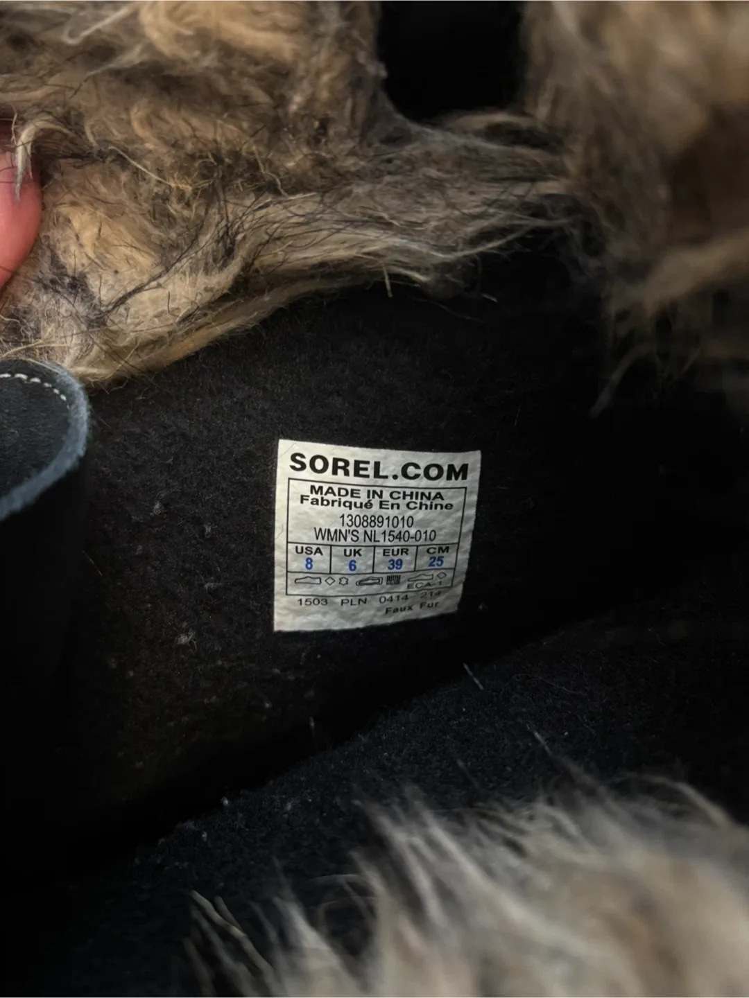 Sorel tall boots with fur - $50 - size 8 women’s image indicator(6)