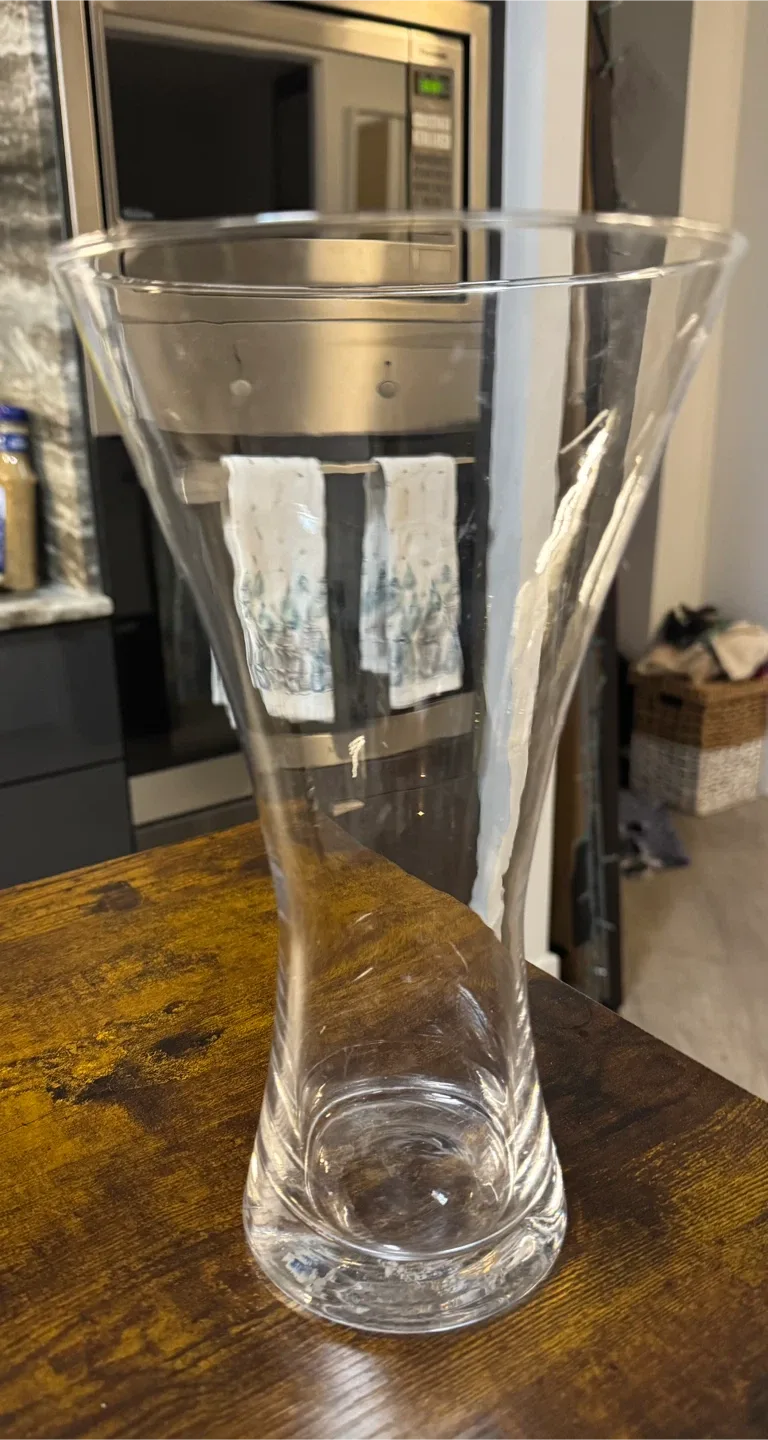 Clear Glass Vase