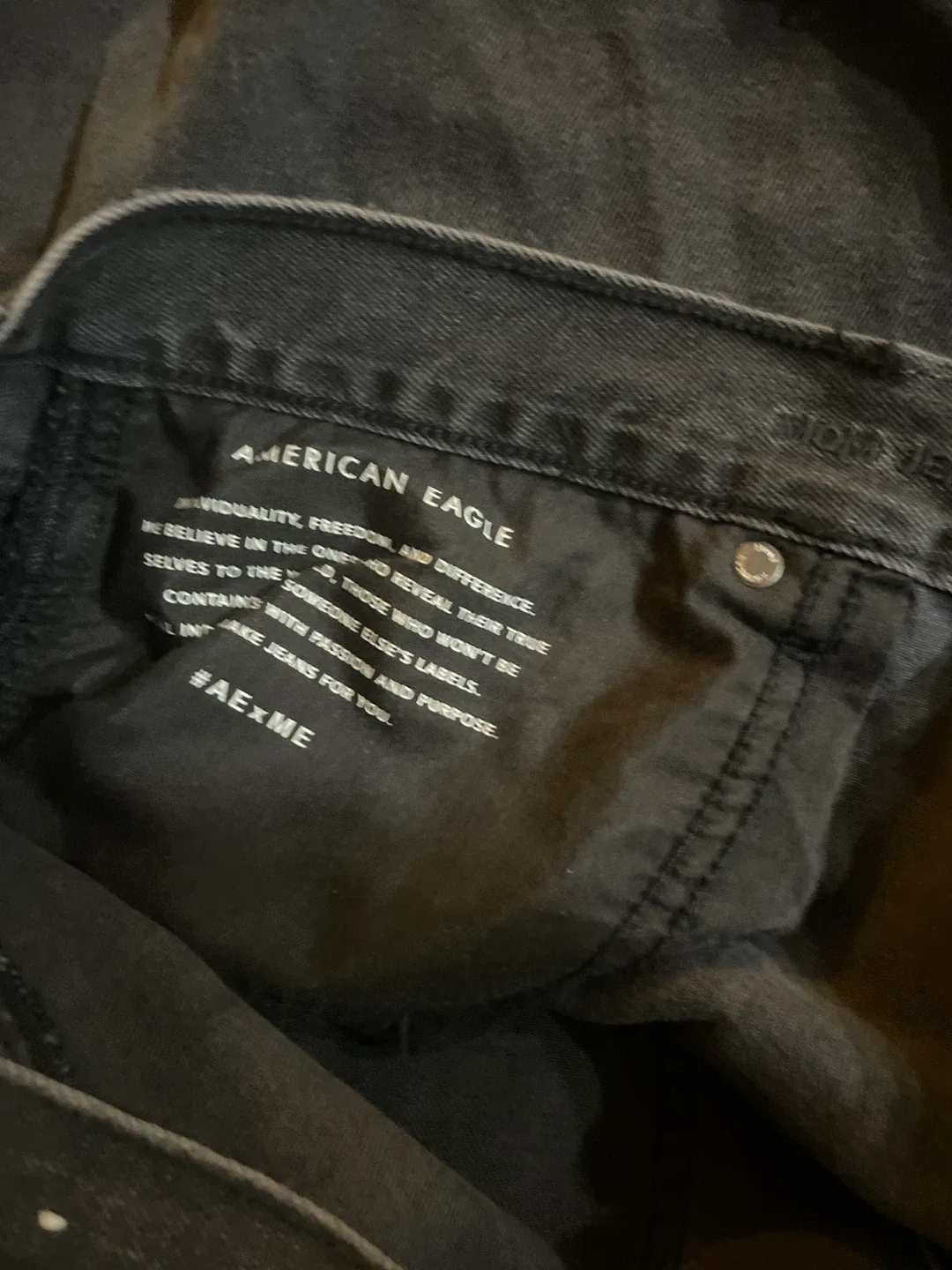 American Eagle Black Distressed Jeans - Size 24