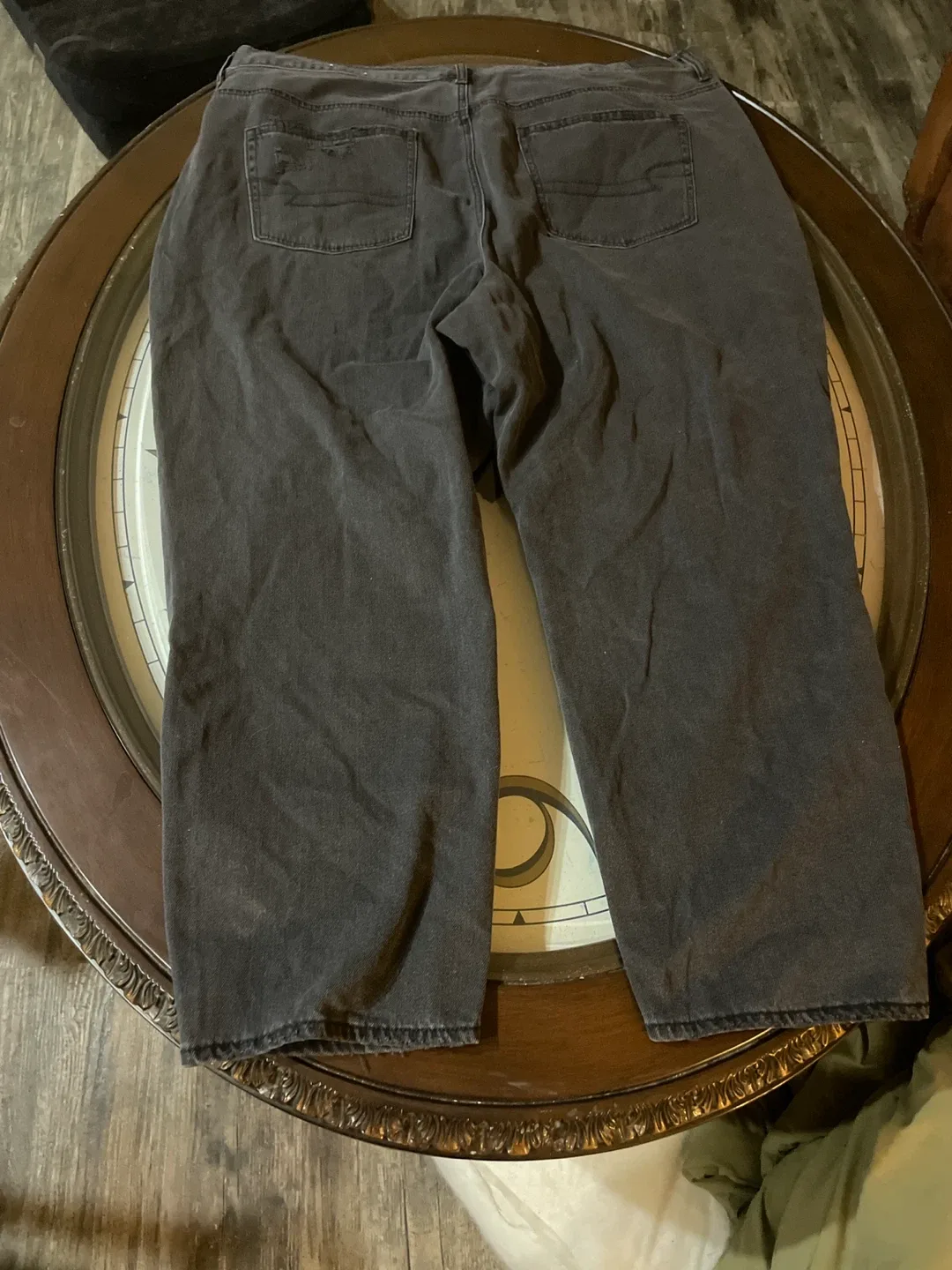 American Eagle Black Distressed Jeans - Size 24 image indicator(4)