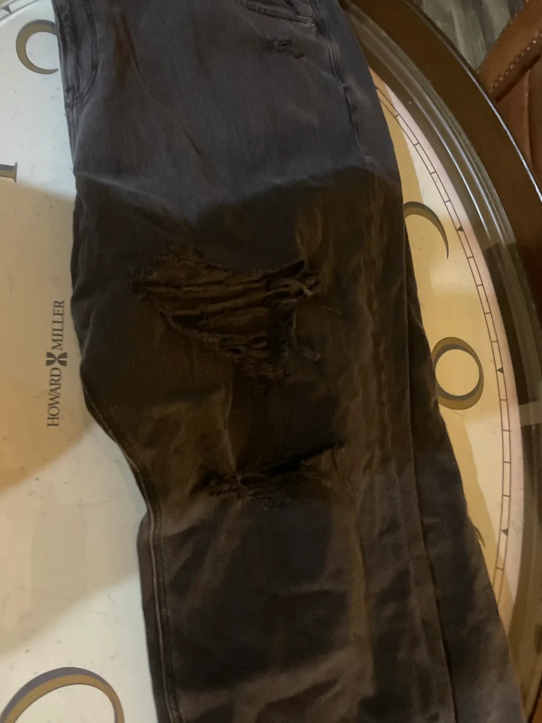 American Eagle Black Distressed Jeans - Size 24 image indicator(6)