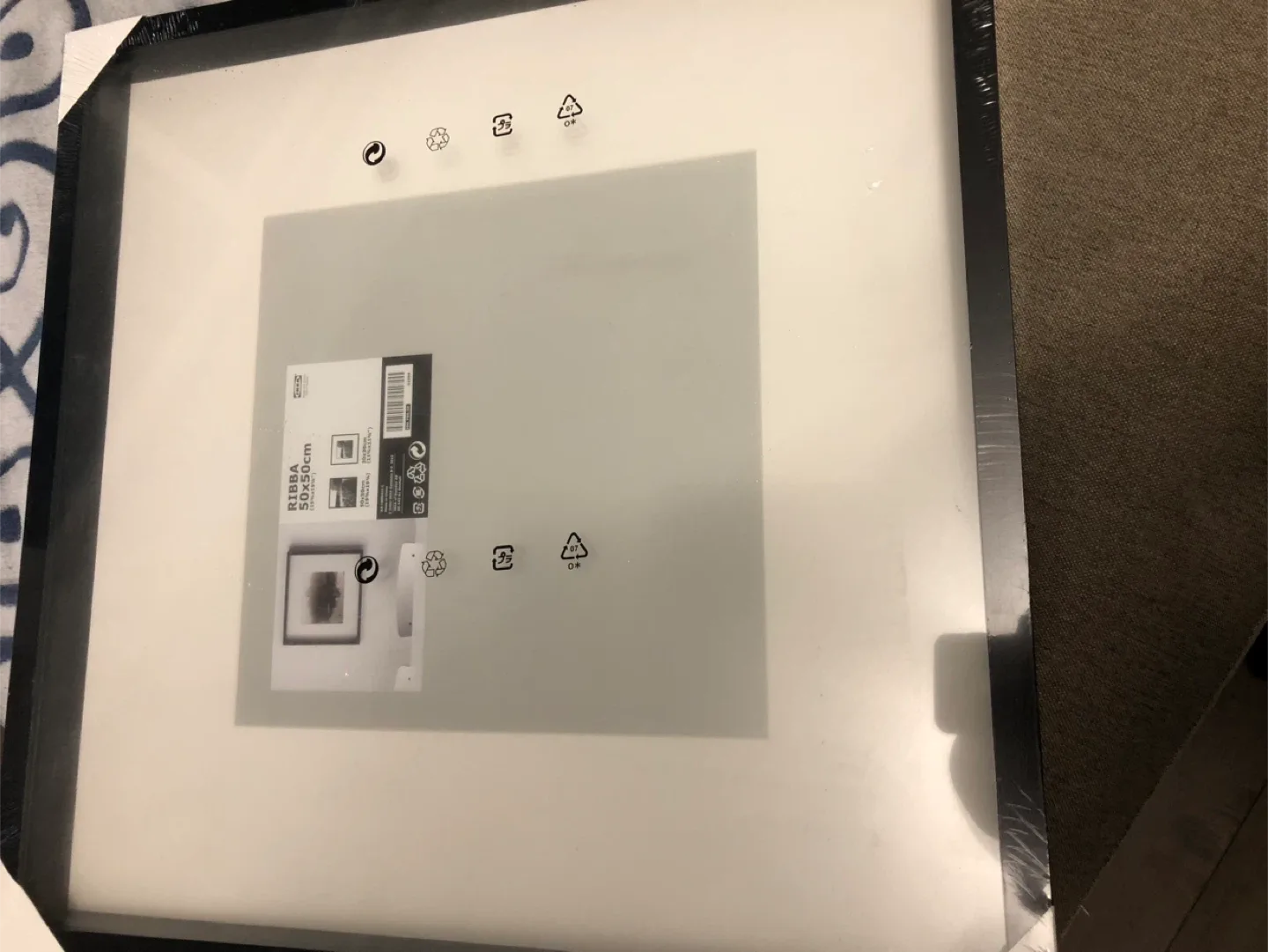 IKEA RIBBA Frame 50x50cm - Black