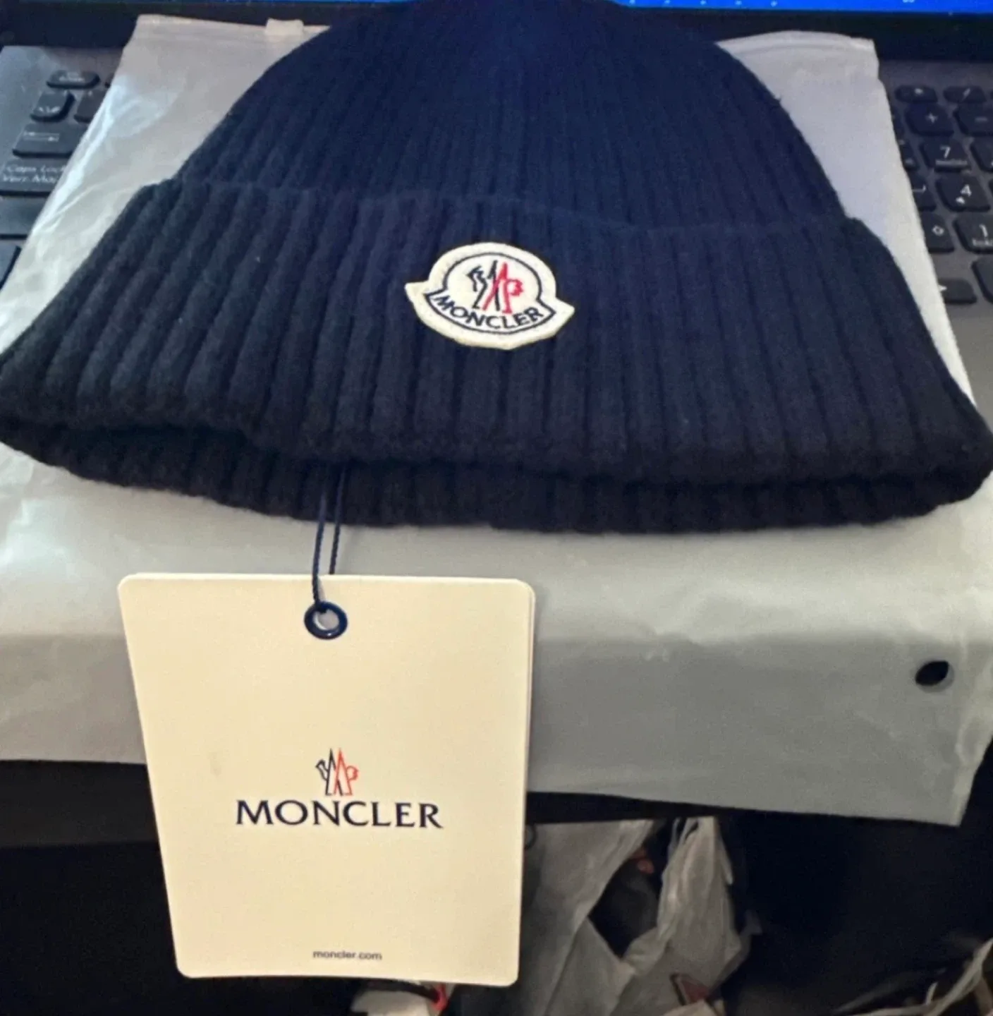 Moncler Black Beanie Hat image indicator(4)
