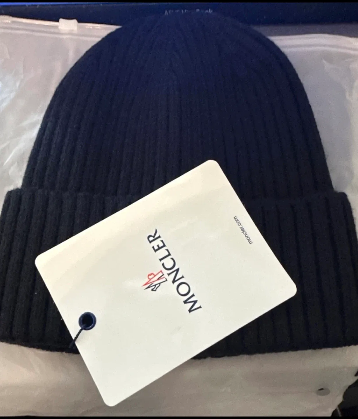 Moncler Black Beanie Hat