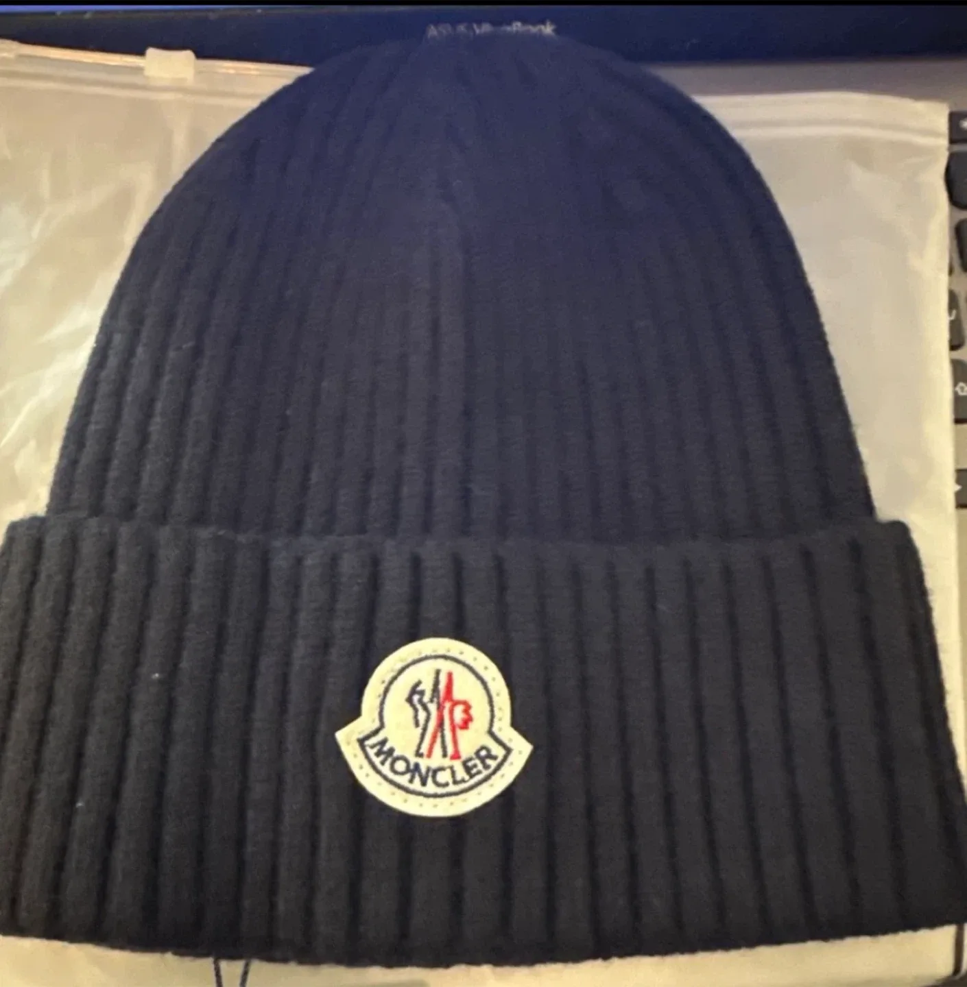 Moncler Black Beanie Hat image indicator(3)