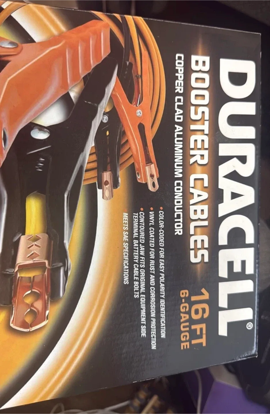 Duracell Booster Cables 16FT 6-Gauge