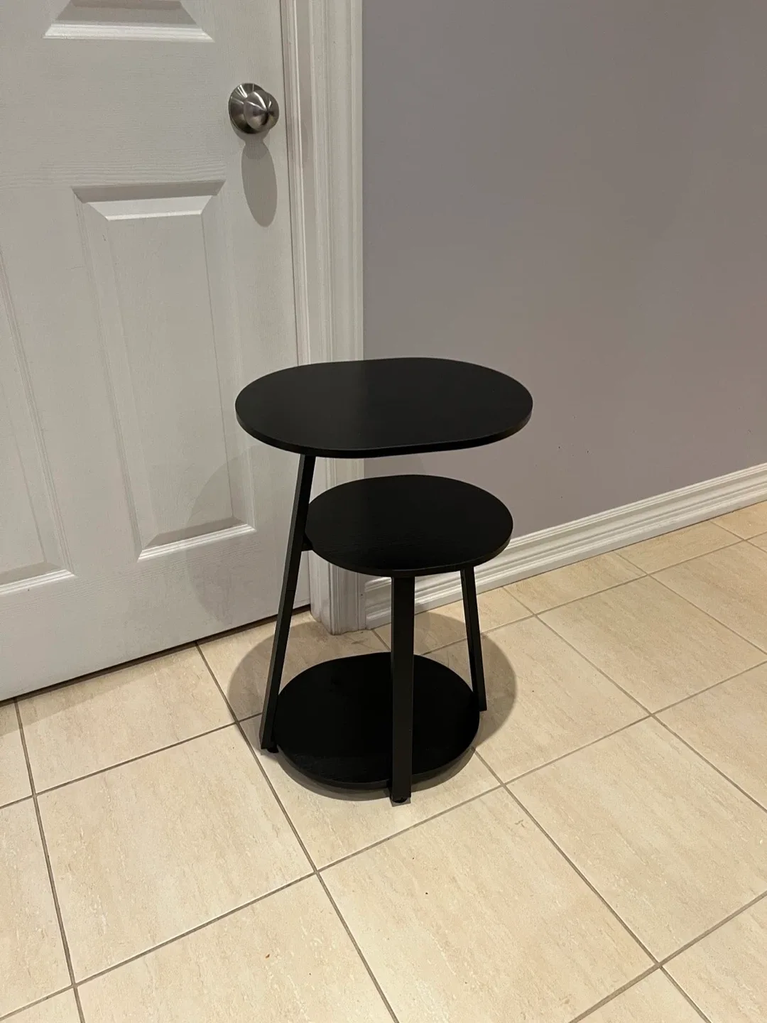 Black Side Table - 26 Inches Tall image indicator(2)