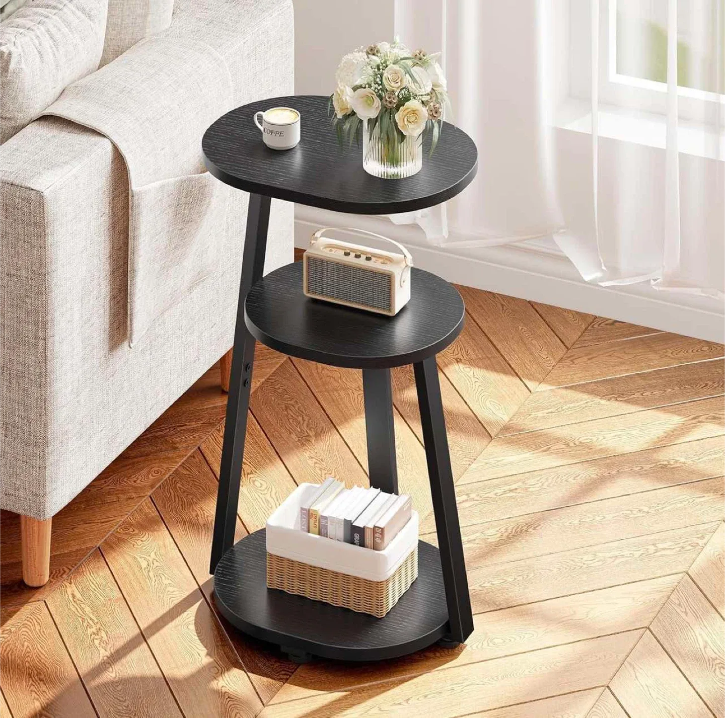 Black Side Table - 26 Inches Tall image indicator(6)