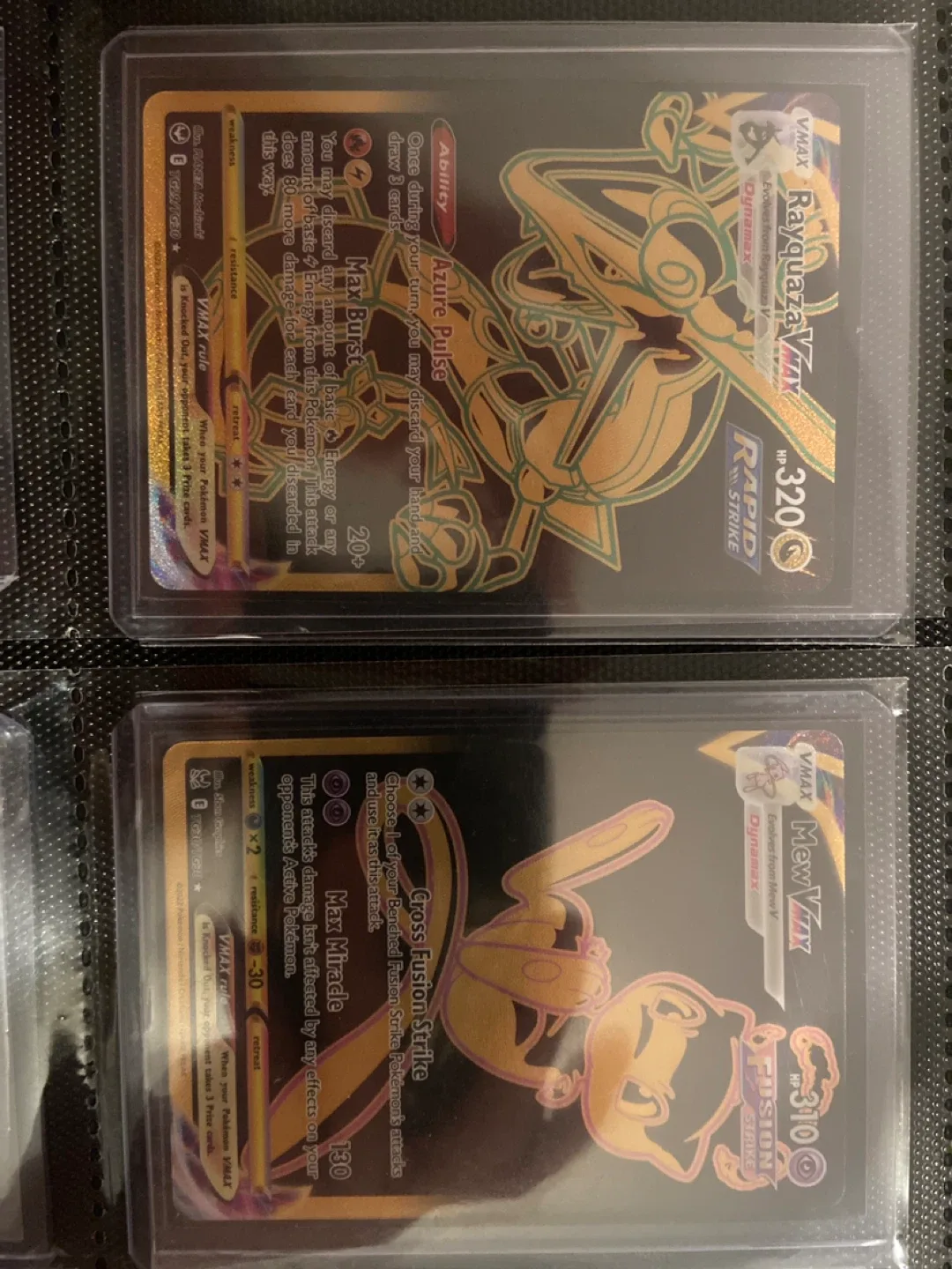 Rayquaza VMAX & Mew VMAX Pokemon Cards