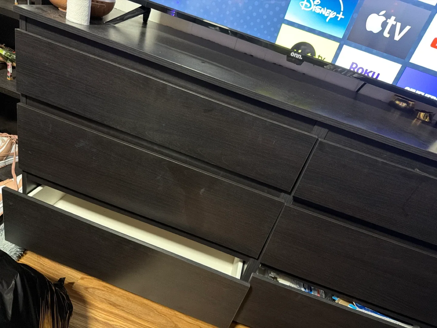 IKEA Hemnes Dresser - Black-Brown