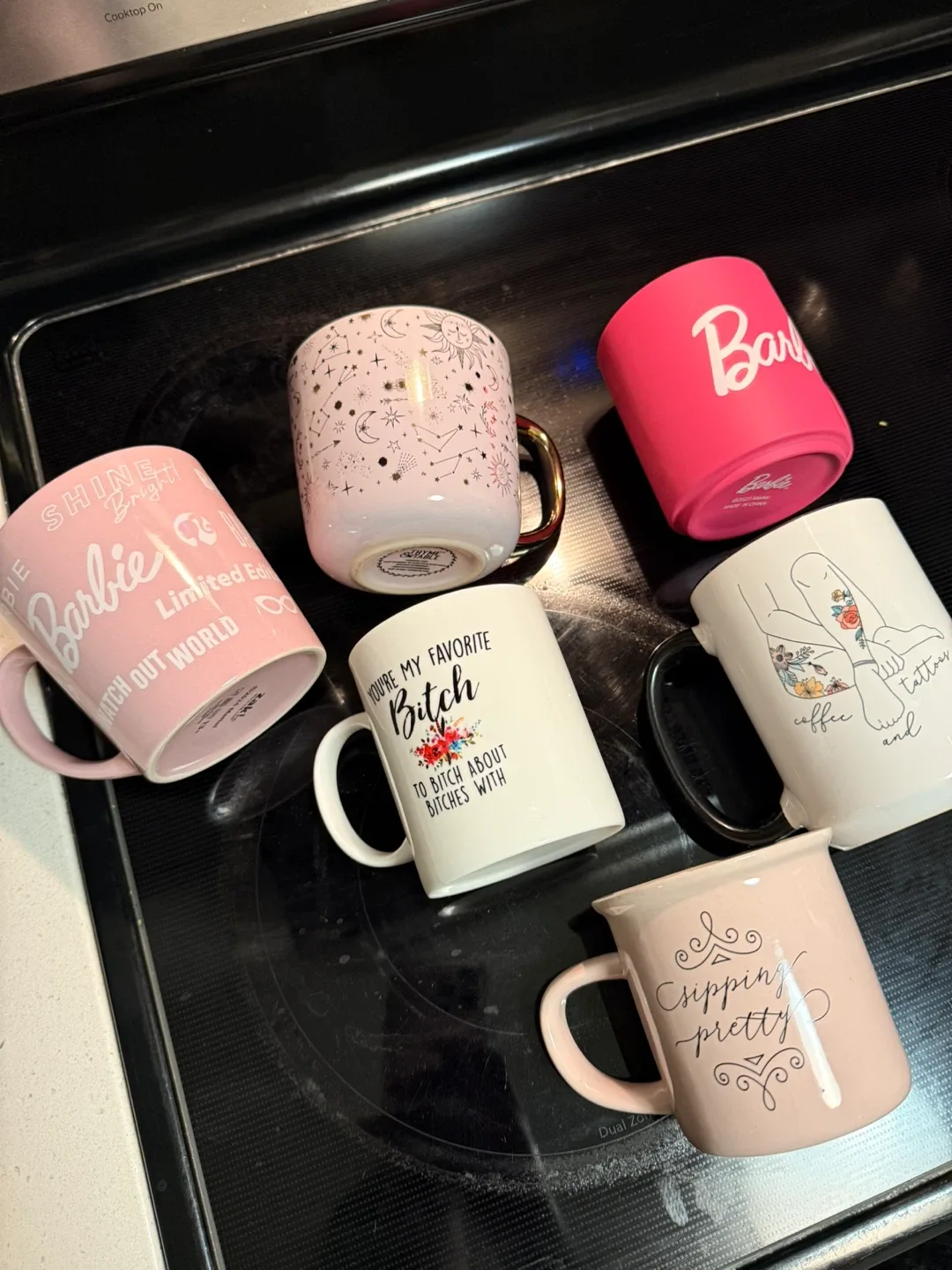 Assorted Decorative Coffee Mugs