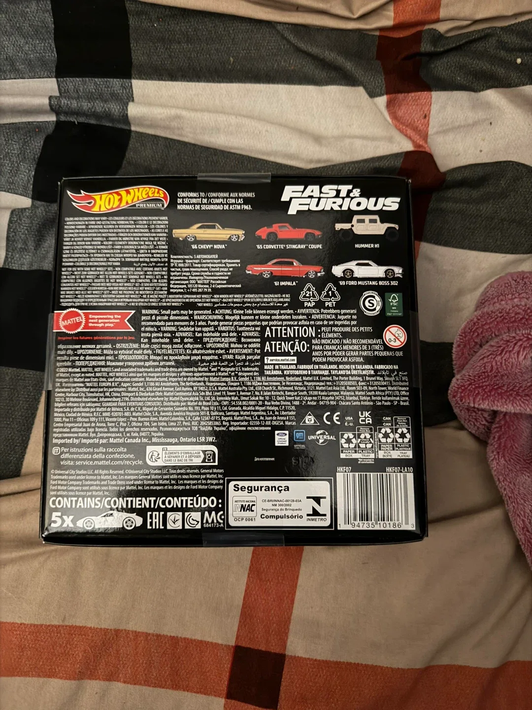 Hot Wheels Premium - Fast And Furious 5-car Bundle