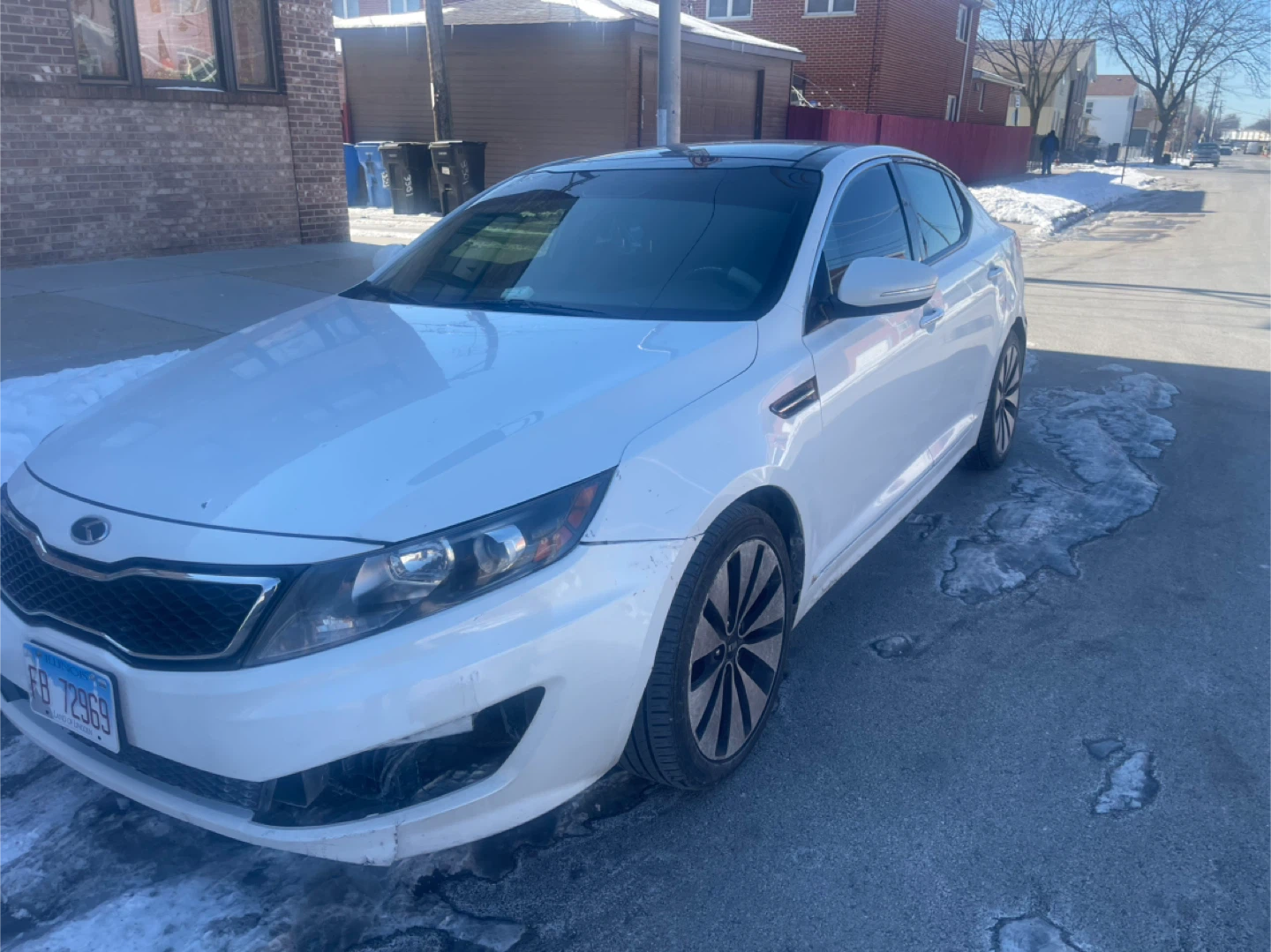 Used White Kia Optima Sedan - photo 2