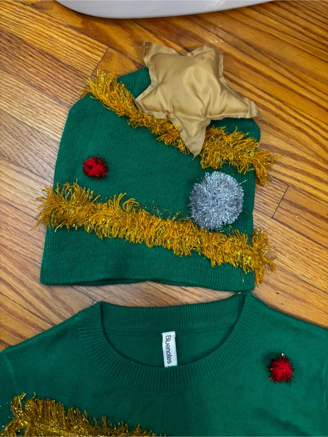 Christmas Tree Sweater & Hat Set - size small image indicator(2)