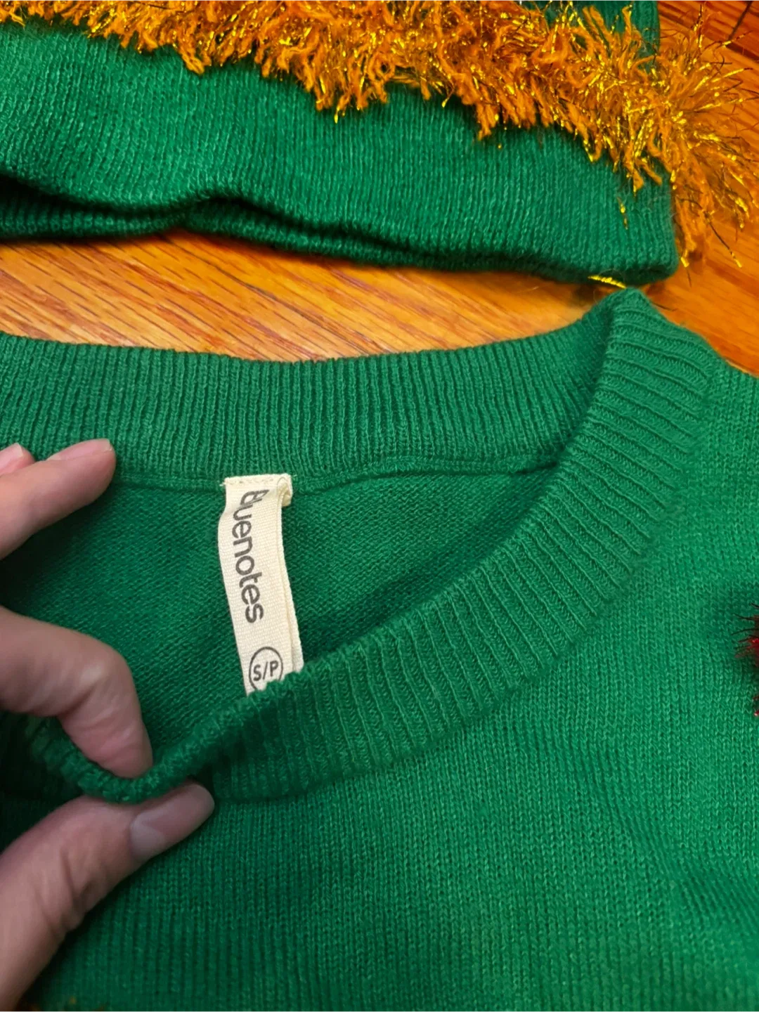 Christmas Tree Sweater & Hat Set - size small image indicator(3)