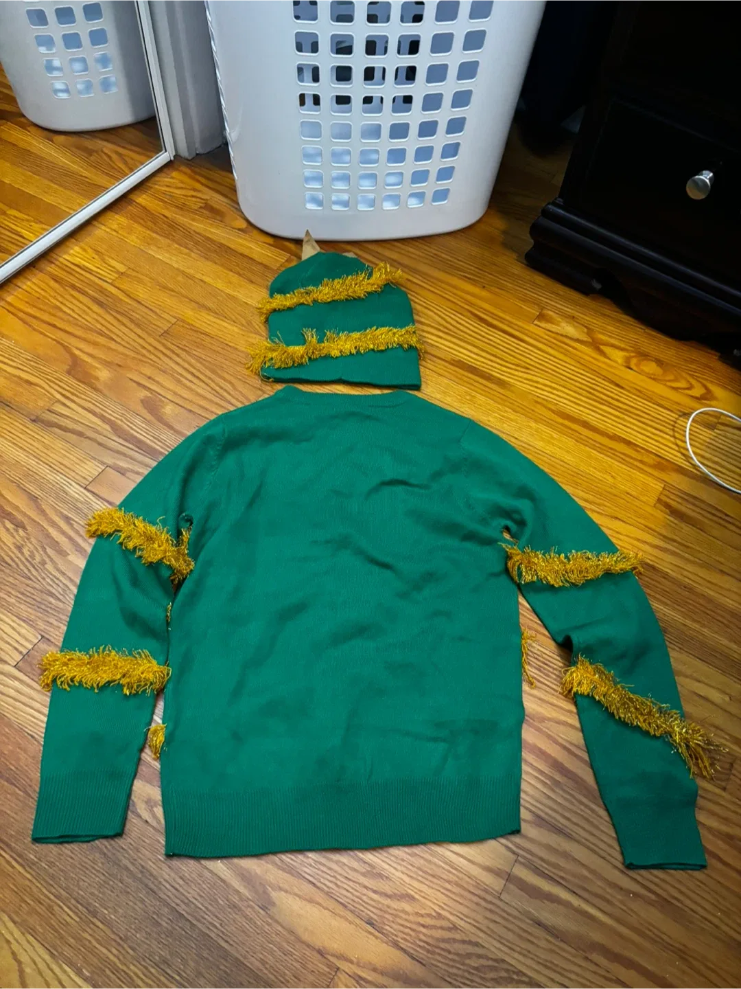 Christmas Tree Sweater & Hat Set - size small image indicator(4)