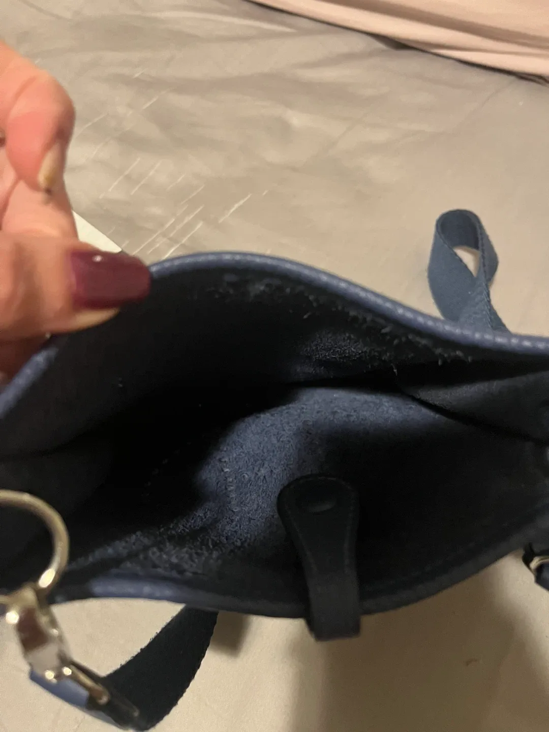 Hermès Blue Leather TPM crossbody  Bag image indicator(6)