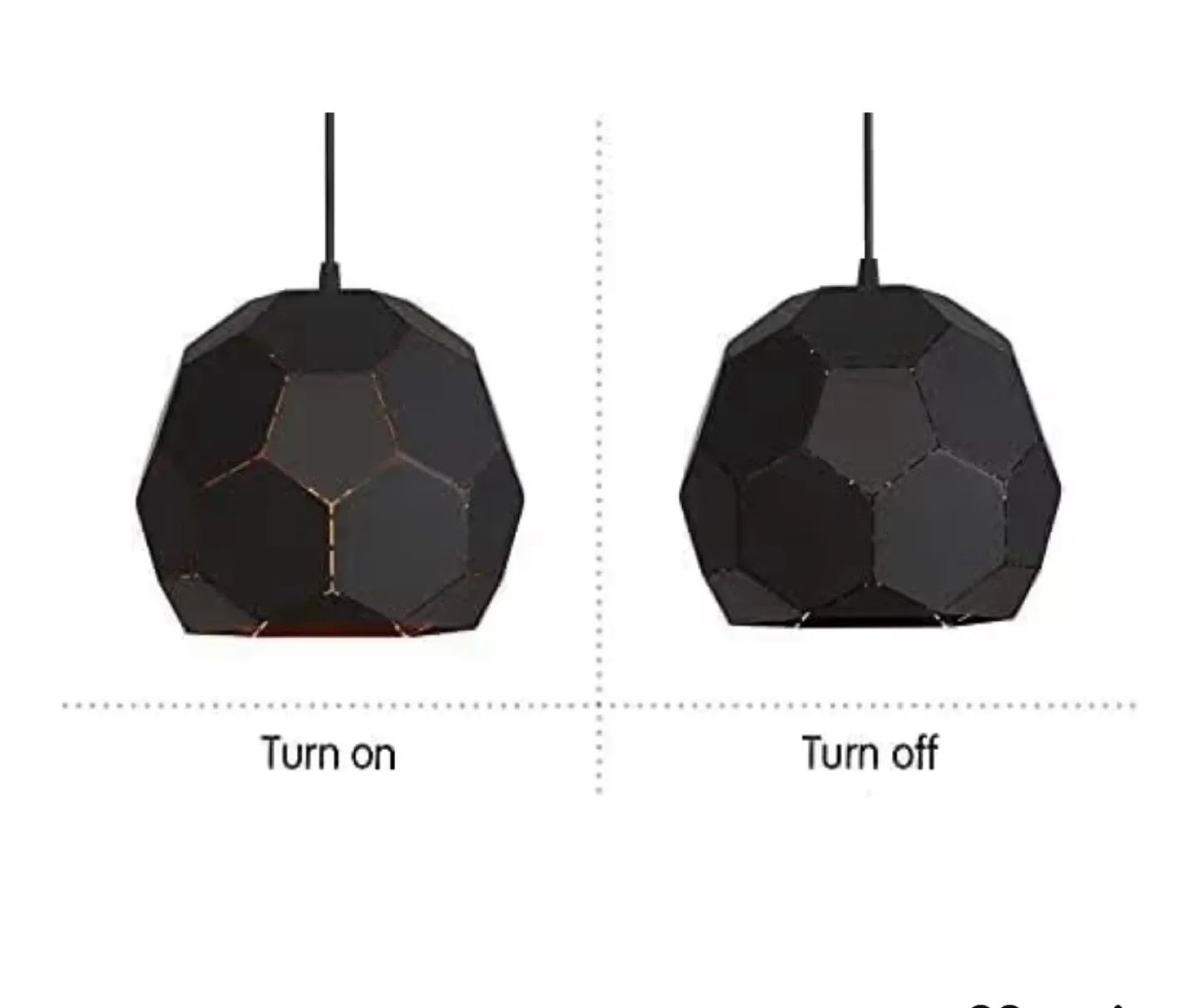 Black Splicing Pendant Light - Kitchen Island Decoration image indicator(3)