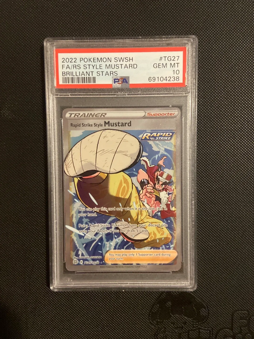 PSA 10 Rapid Strike Style Mustard Pokemon Card