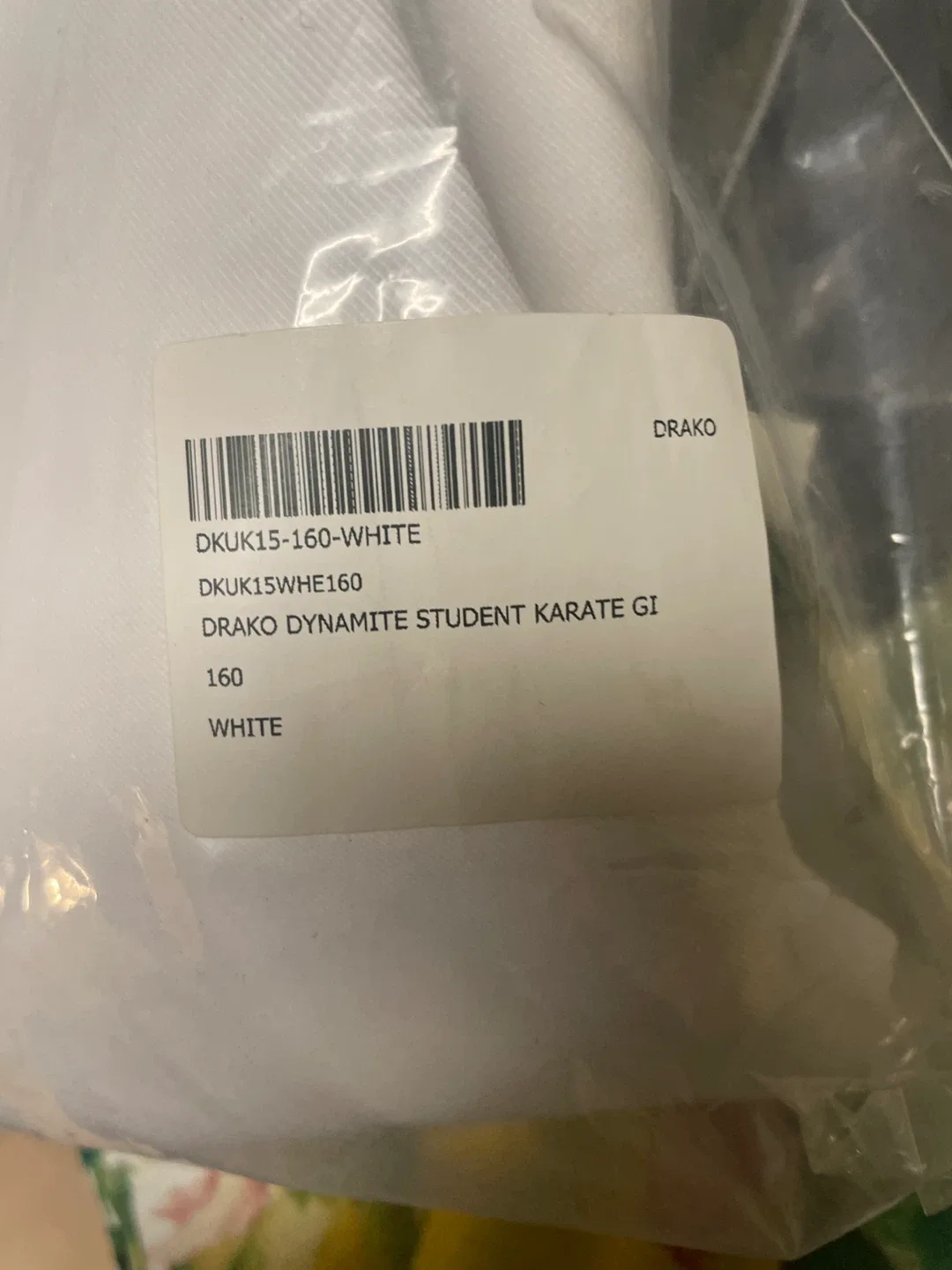 DRAKO Dynamite Student Karate Gi - Size 160, White