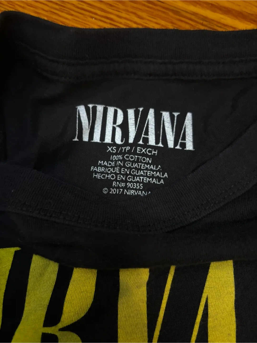 Nirvana Black Long Sleeve Shirt - XS image indicator(3)