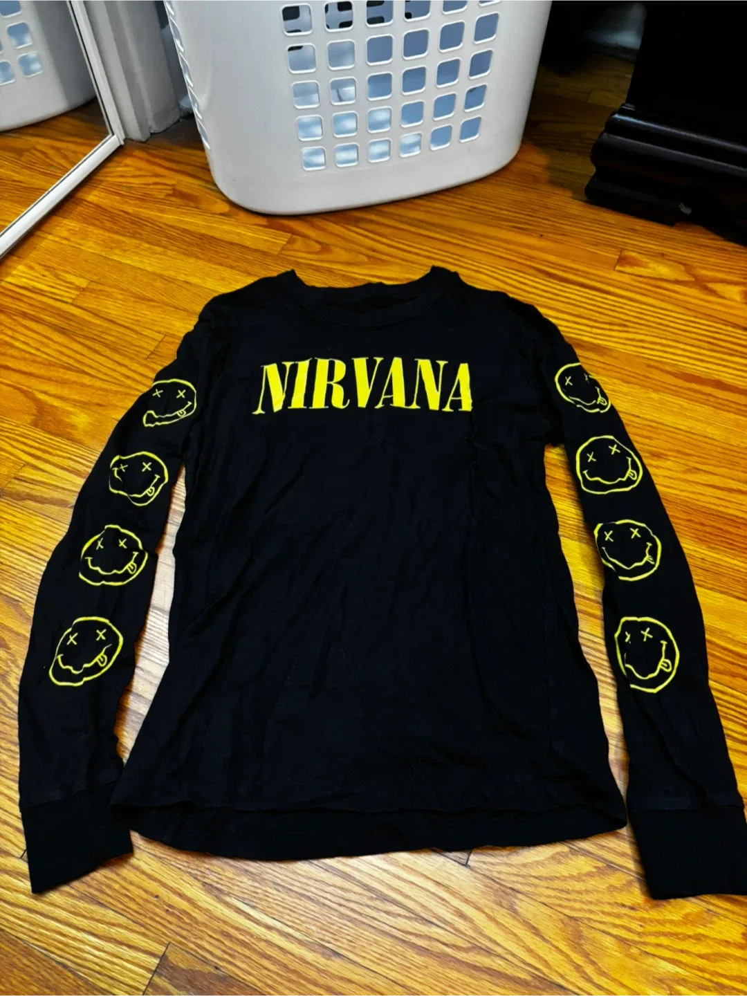 Nirvana Black Long Sleeve Shirt - XS