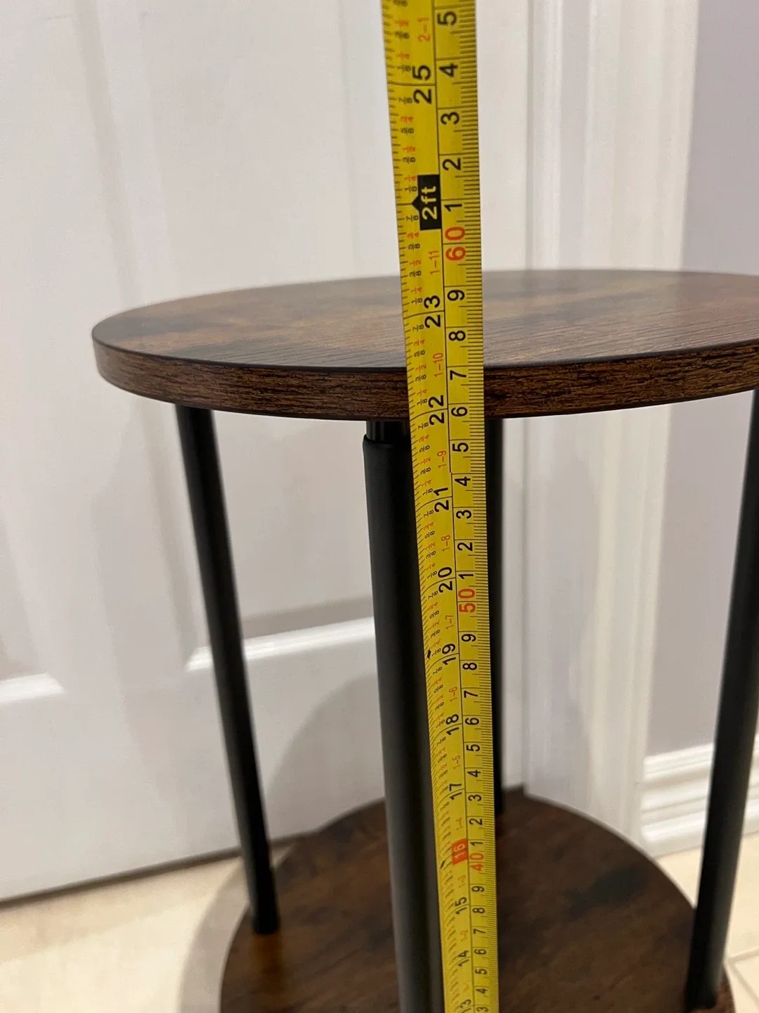 Round Side Table - Brown & Black image indicator(4)