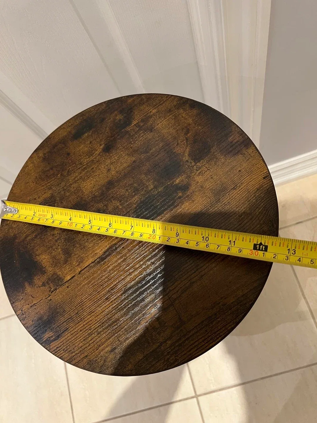 Round Side Table - Brown & Black image indicator(5)