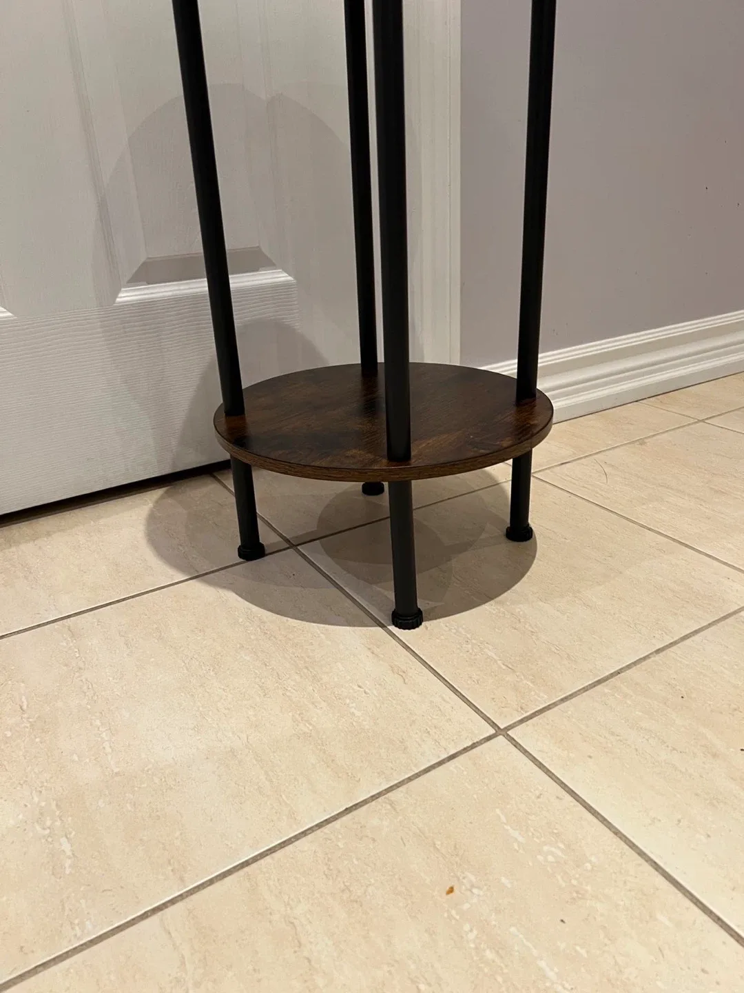 Round Side Table - Brown & Black image indicator(2)