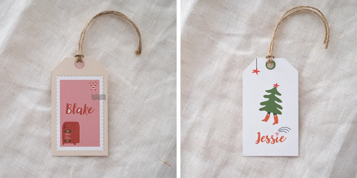 Personalised Custom Christmas Gift Tags Set image indicator(5)