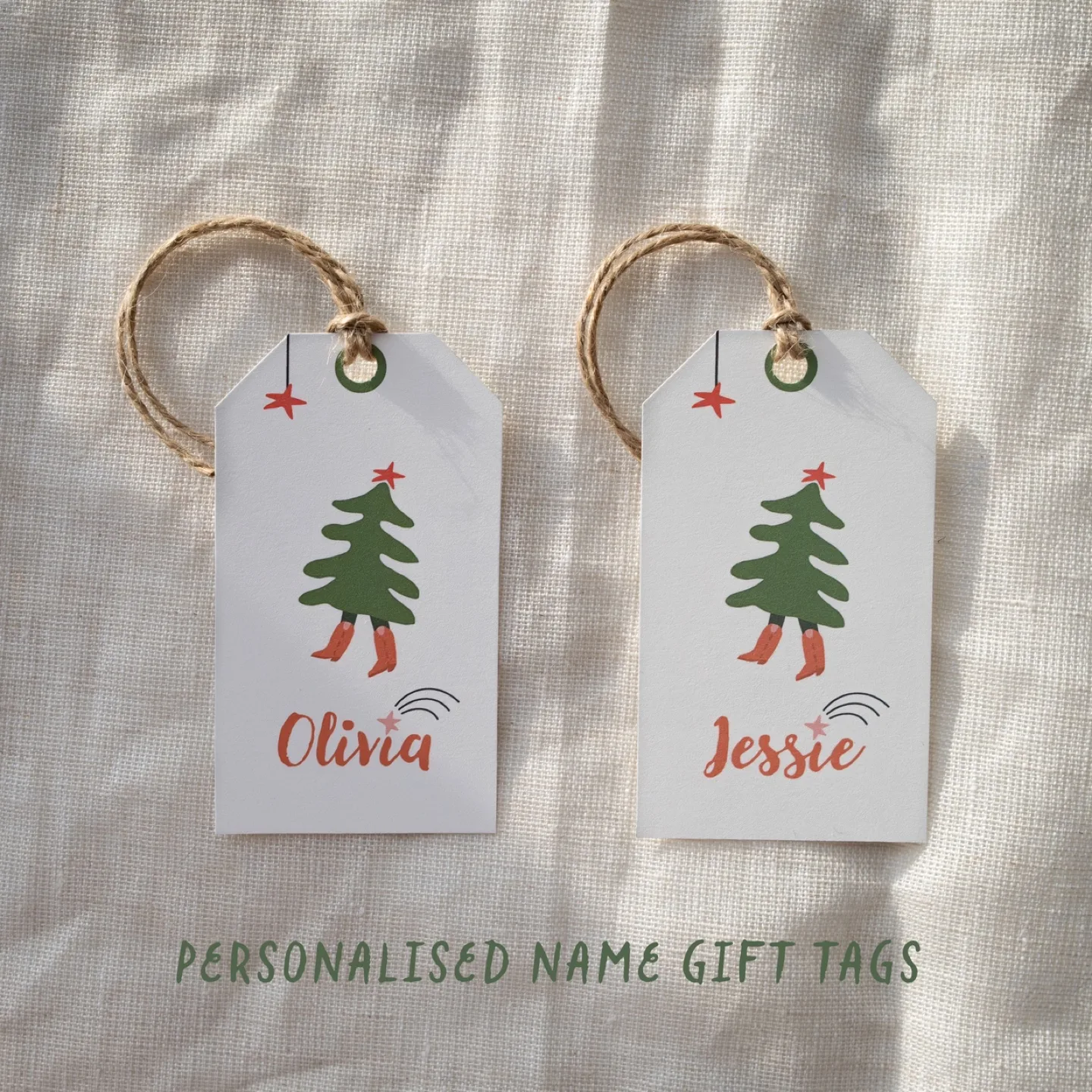 Personalised Custom Christmas Gift Tags Set image indicator(3)