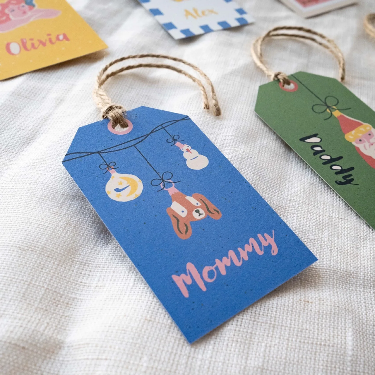 Personalised Custom Christmas Gift Tags Set image indicator(8)