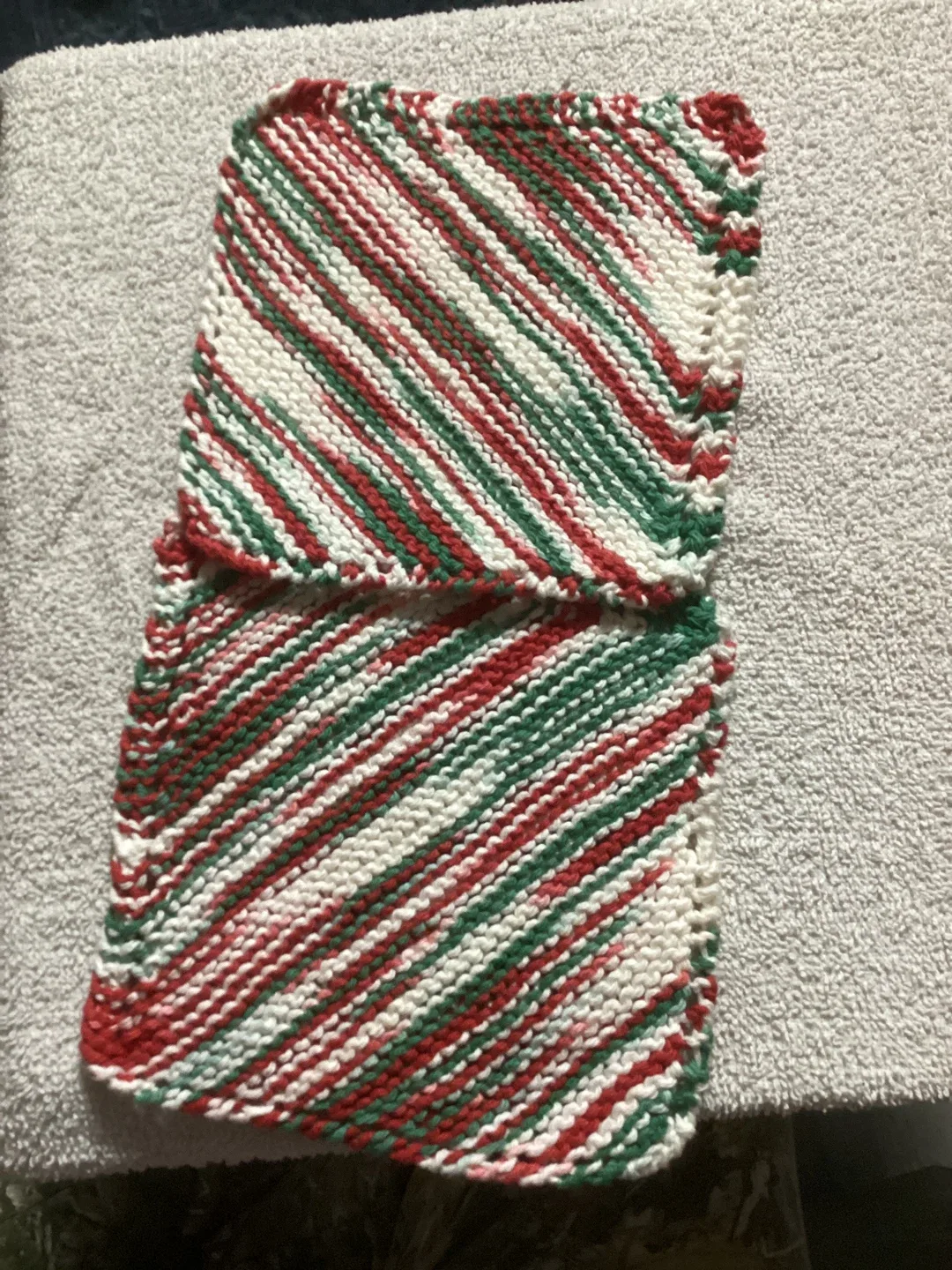 Handmade Knitted Dishcloths/hotpot coasters- Set of 2