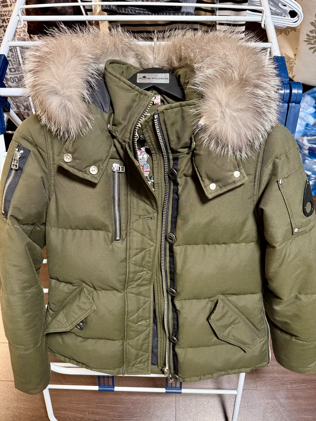 🔥 Moose Knuckles Winter Jacket – Army Green 🔥