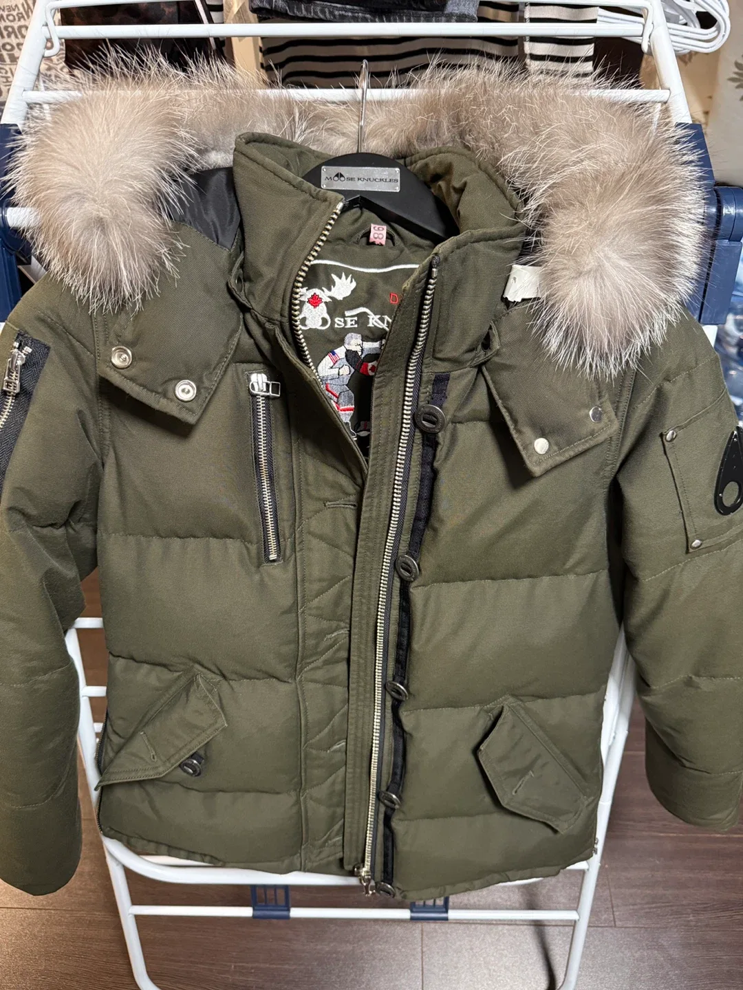🔥 Moose Knuckles Winter Jacket – Army Green 🔥 image indicator(4)