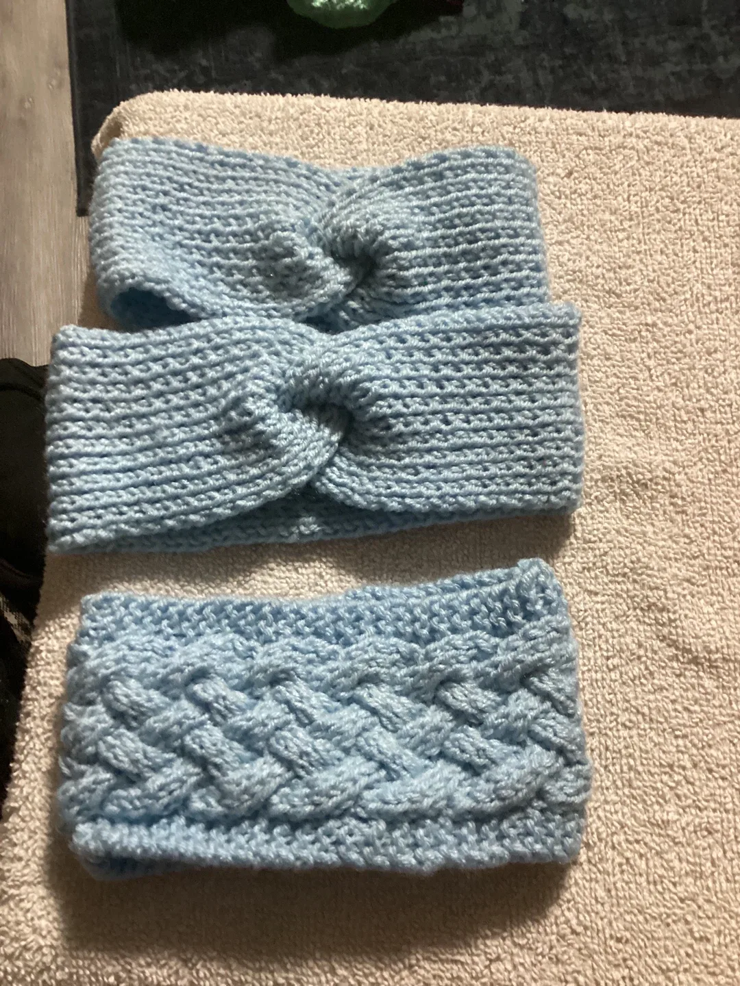 Handmade Knit Headbands - Set of 3