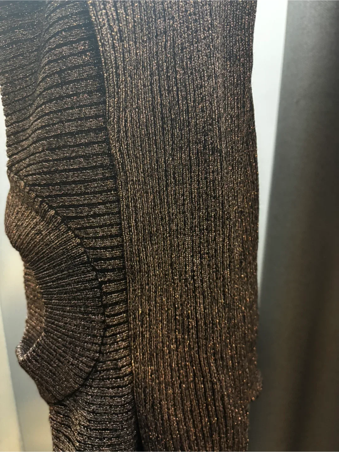 Pink sparkle ribbed sweater - size small image indicator(3)