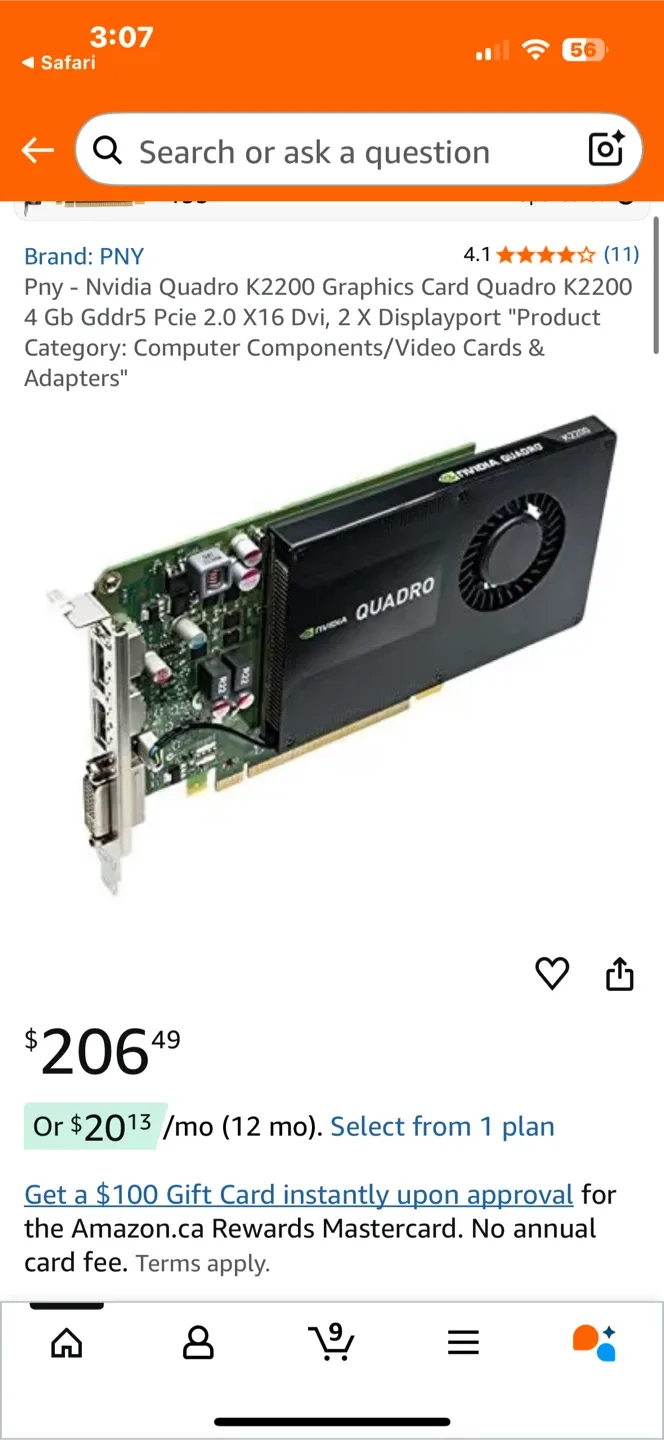 Nvidia Quadro K2200 4GB Graphics Card image indicator(6)