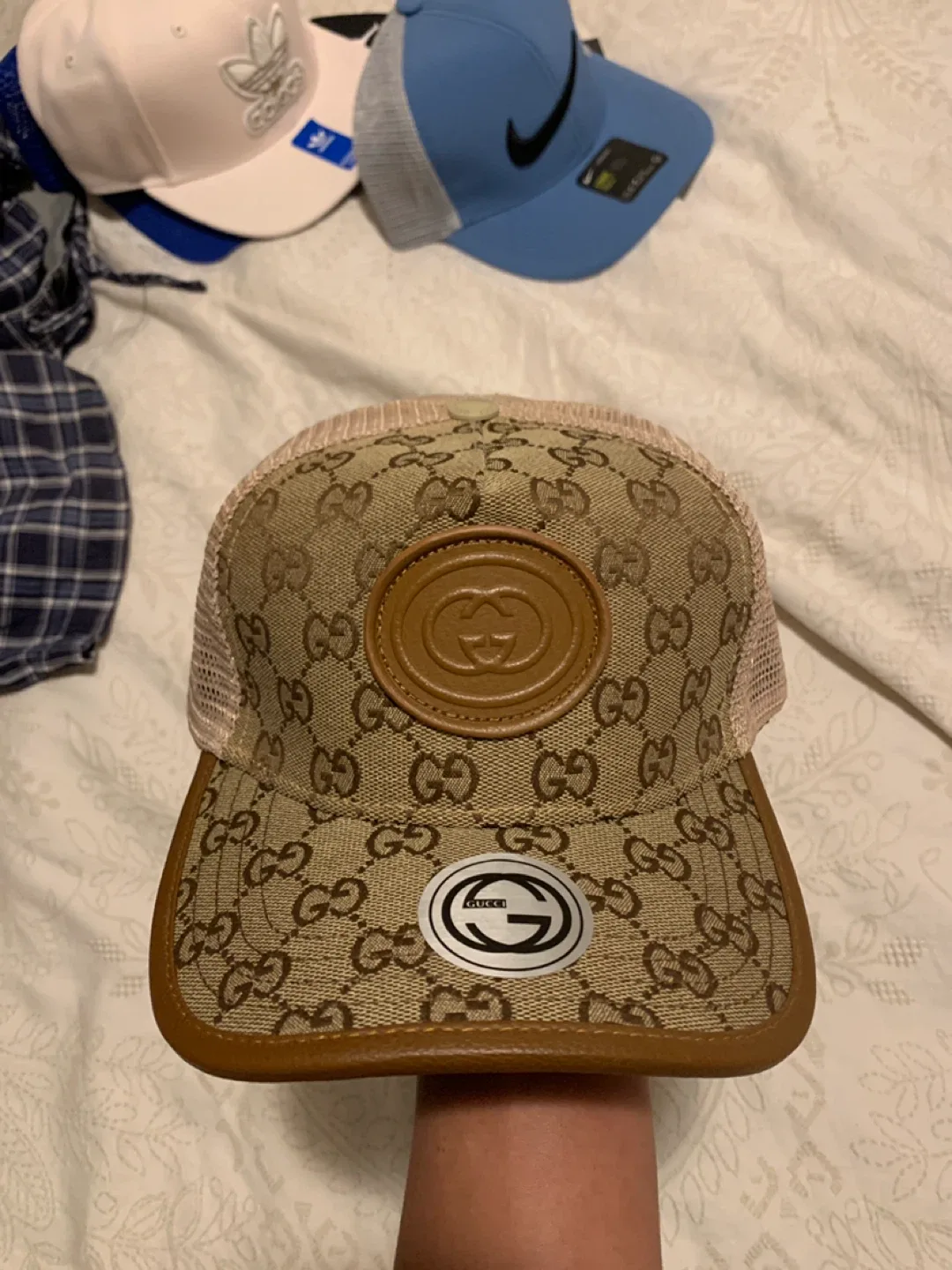 Gucci Beige/Brown Trucker Hat
