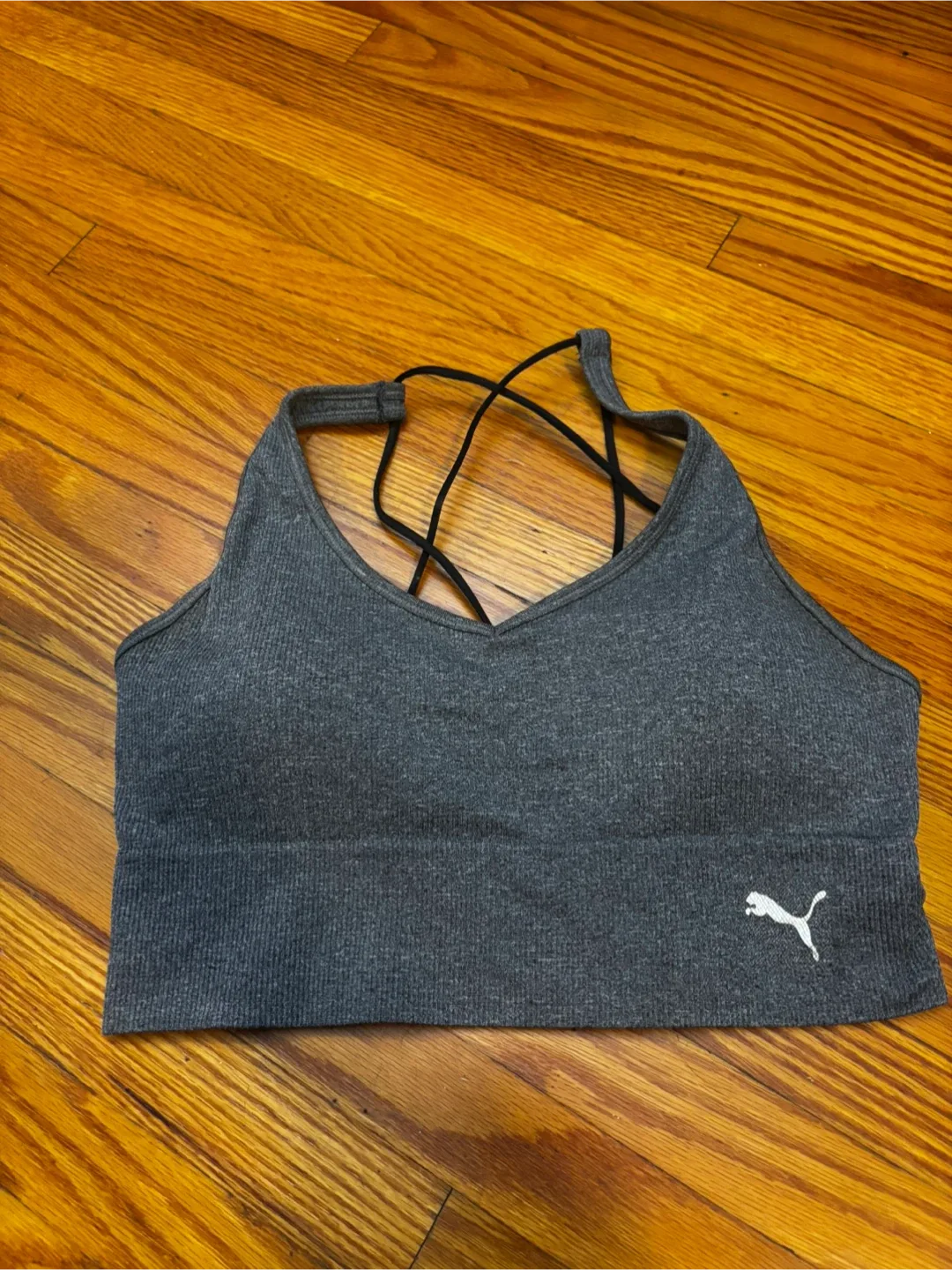 Puma Gray Sports Bra - size small