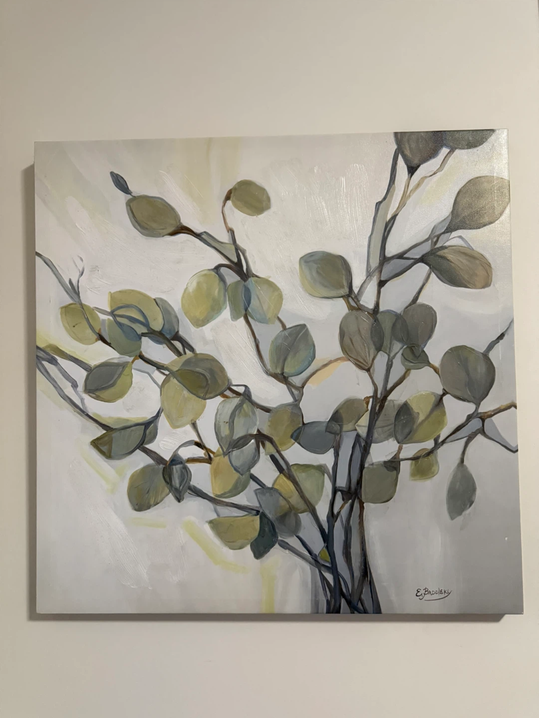 Beautiful Modern Botanical Painting – Canvas Wall Art