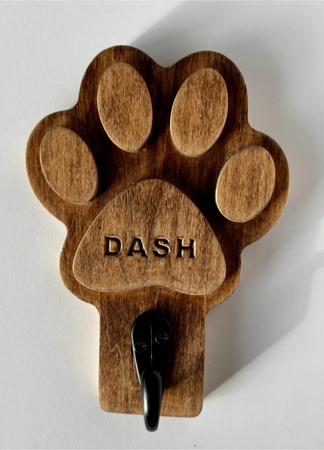 🐾 Personalized Pet Leash Holder – Custom Engraved 🐾
