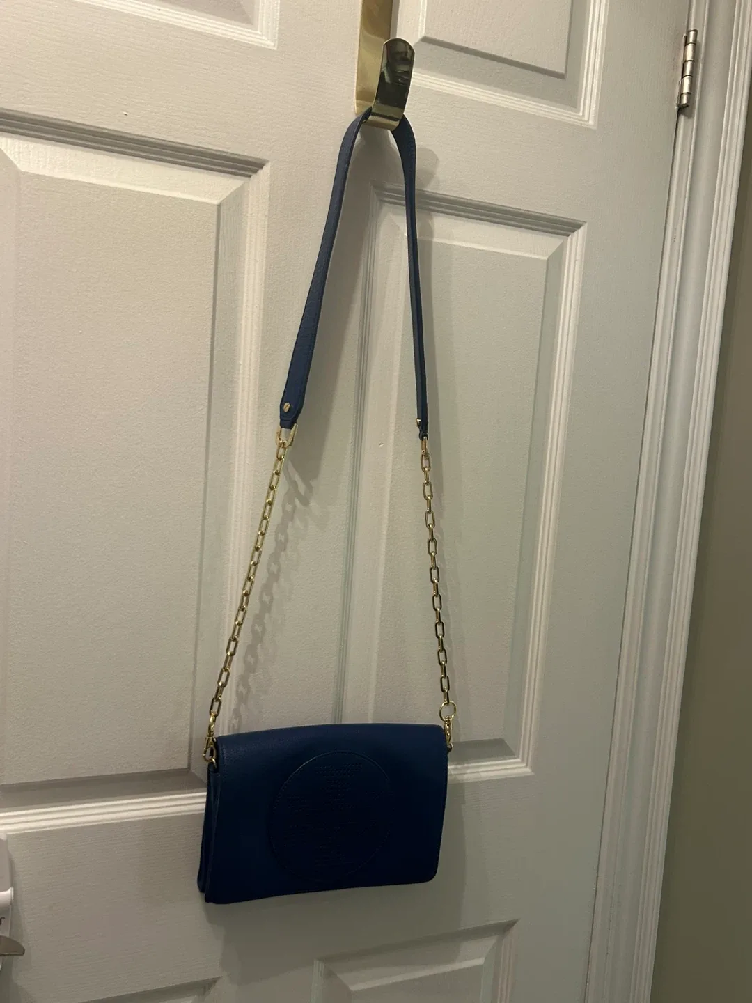 Tory Burch Blue Leather Crossbody Bag