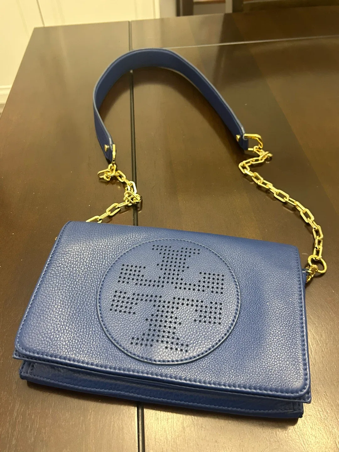 Tory Burch Blue Leather Crossbody Bag image indicator(2)