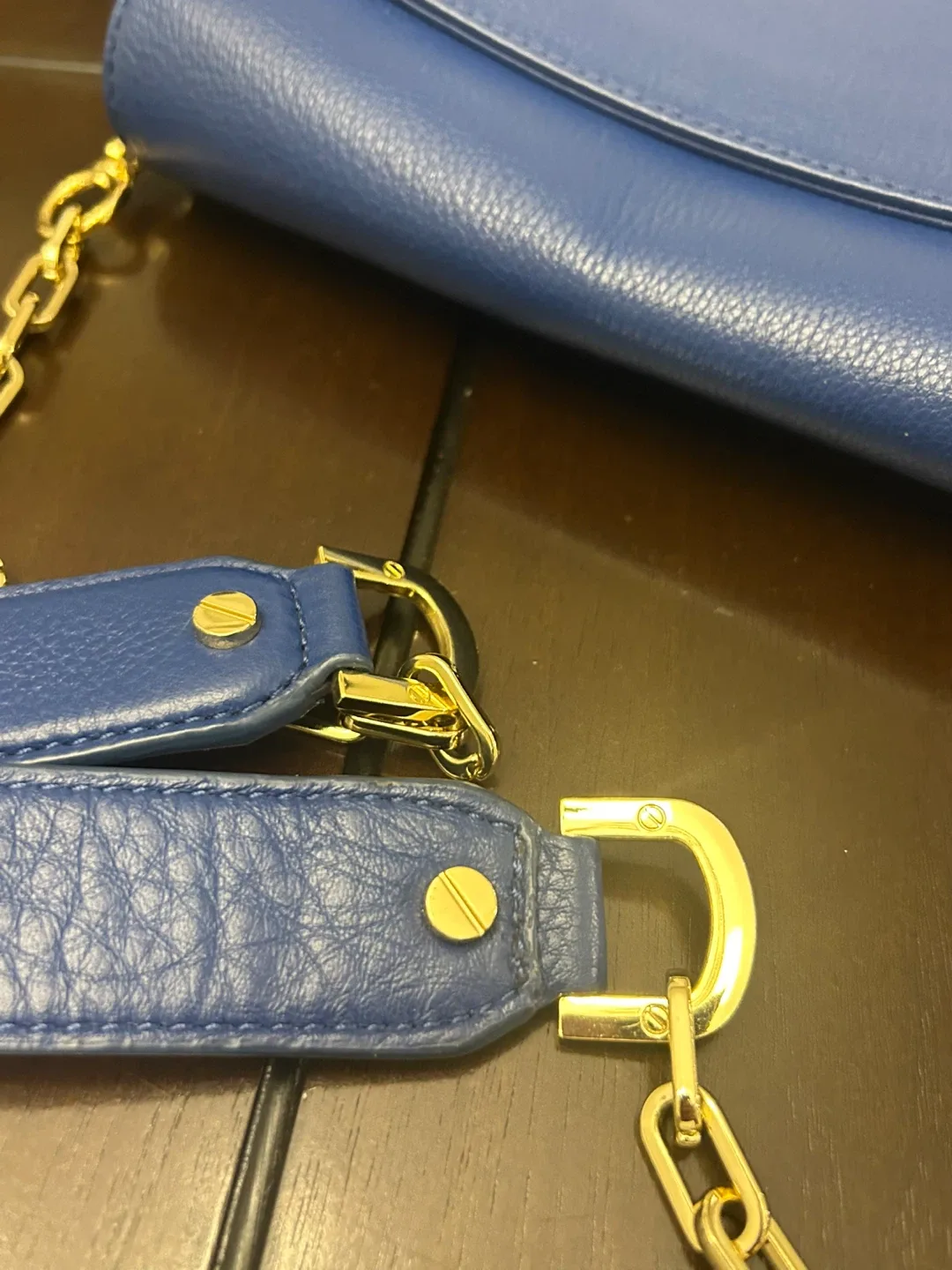Tory Burch Blue Leather Crossbody Bag image indicator(7)