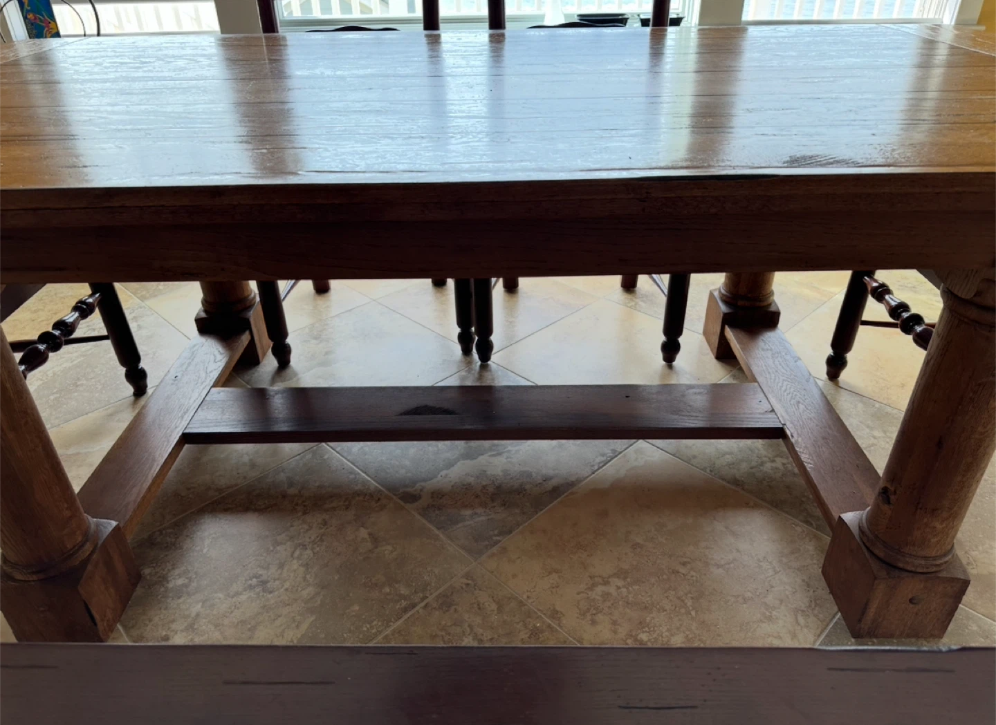 Dining Table with 4 Chairs and a bench - photo 2