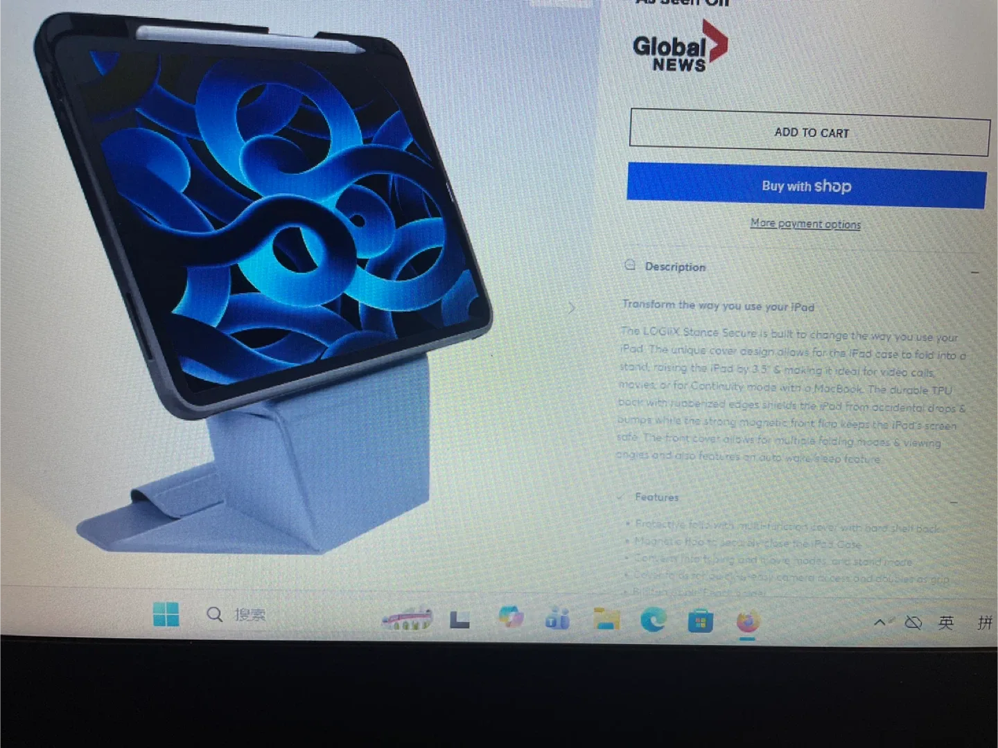 Logiix Stance Secure iPad Case image indicator(4)