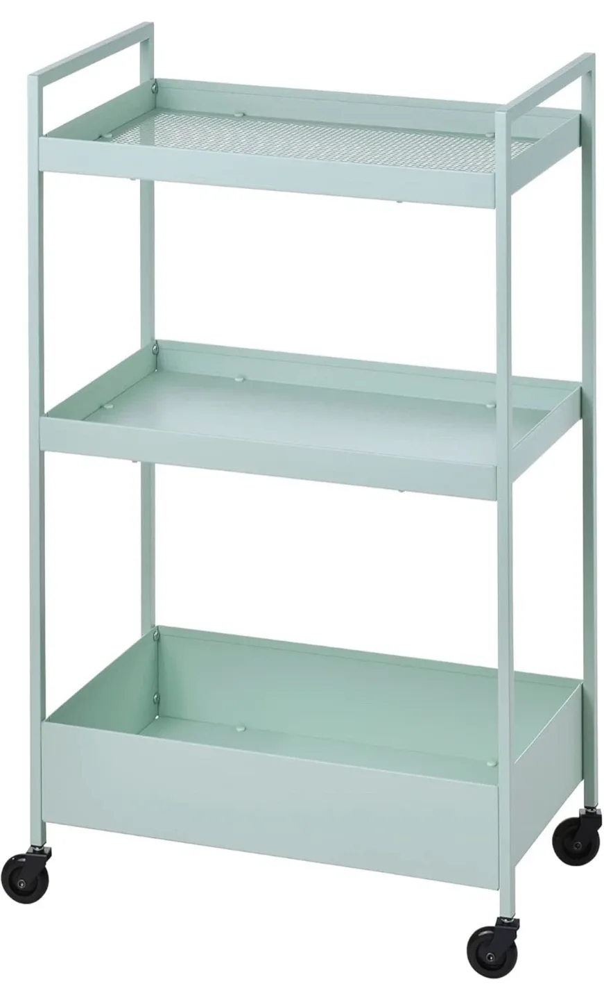 IKEA Utility Cart, Turquoise - Like New!